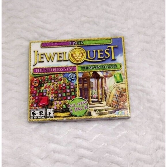 Jewel Quest PC DVD-Rom Game 2pk Sleeples Star, The Seventh Gate Mystery - Picture 1 of 3